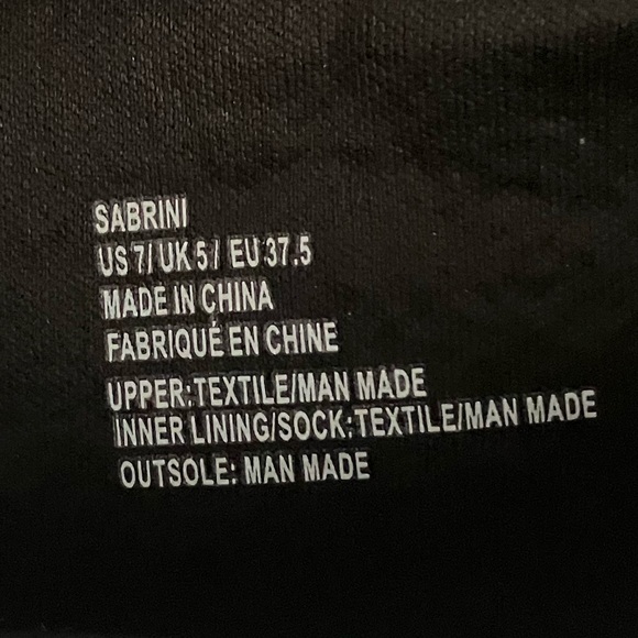 Sabrini Black Caviar Quilted Tall Boots Size 7 Chunky Heel New - Picture 9 of 11